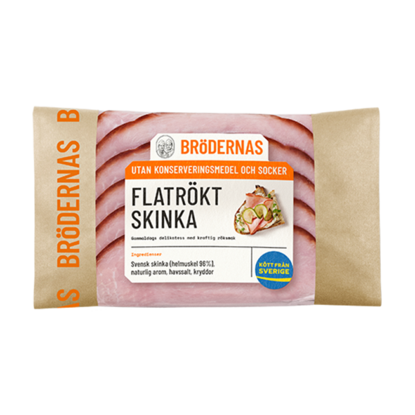 Brödernas Flatrökt Skinka 105g